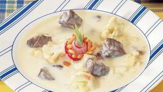 Рецепт Мясного рагу с цветной капустой в йогуртовом соусе