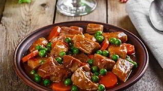 Рецепт Мясного рагу с зеленым горошком