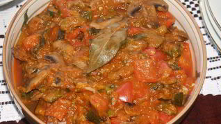 Рецепт Овощного рагу из кабачков с грибами