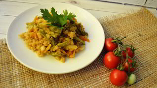 Рецепт Овощного рагу с чечевицей