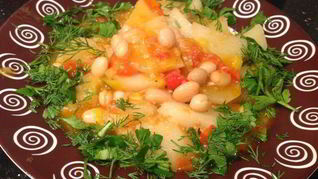 Рецепт Овощного рагу с фасолью