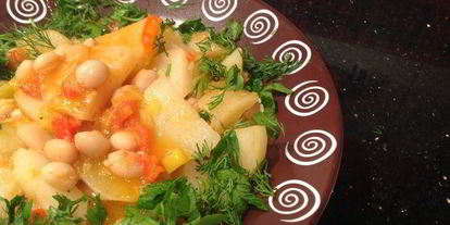 Шаг 7: овощного рагу с фасолью