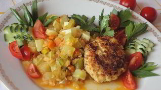 Рецепт Овощного рагу с красной чечевицей