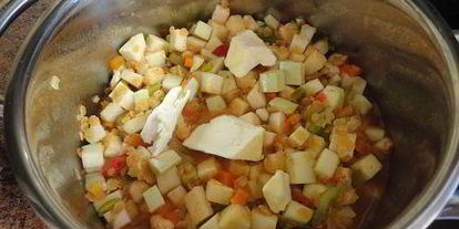 Шаг 3: овощного рагу с красной чечевицей