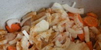 Шаг 1: овощного рагу с курицей и кабачками