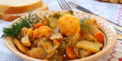 Шаг 4: овощного рагу с цветного капустого и картошкого