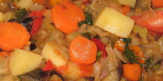 Рецепт постного овощного рагу