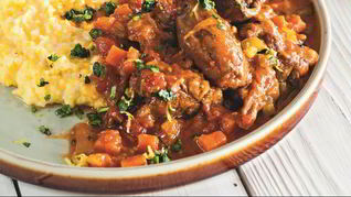 Рецепт Рагу из баранины с полентой