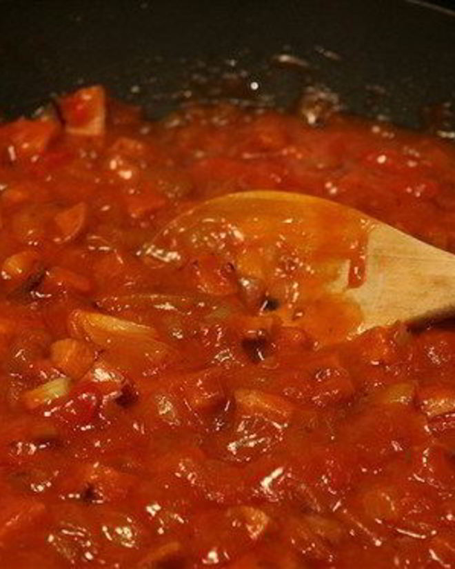 Рецепт рагу из чечевицы и томатов