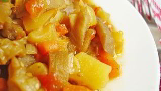 Рецепт Рагу из кабачков с грибами