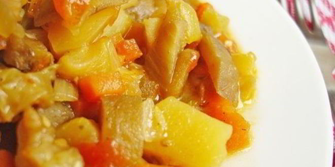 Рецепт рагу из кабачков с грибами