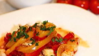 Рецепт Рагу из куриного филе с перцами