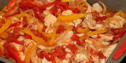 Шаг 6: рагу из куриного филе с перцами