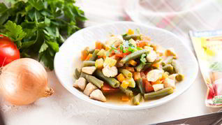 Рецепт Рагу из курицы и стручковой фасоли