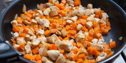 Шаг 4: рагу из курицы и стручковой фасоли