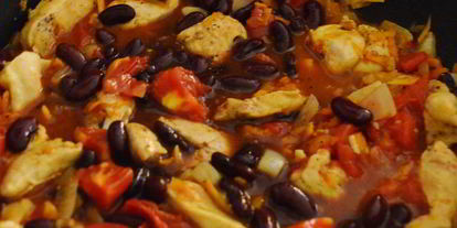 Шаг 3: рагу из курицы с фасолью