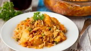 Рецепт Рагу из патиссонов и кабачков