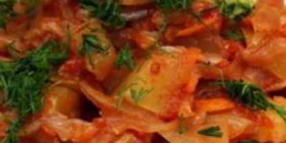 Шаг 7: рагу из патиссонов и кабачков