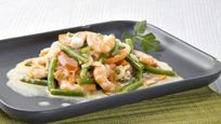 Рецепт Рагу из стручковой фасоли с креветками