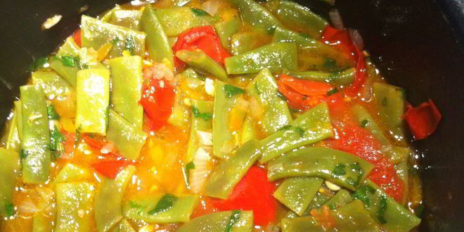 Рецепт рагу из свежей зеленой фасоли