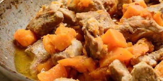Рецепт рагу из телятины и тыквы