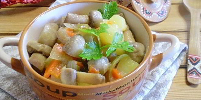 Рецепт рагу с грибами