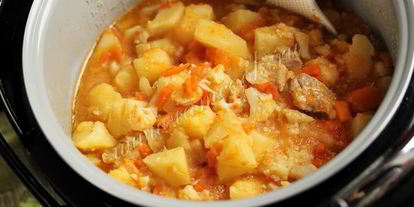 Шаг 7: рагу с курицей, тыквой и цветной капустой в мультиварке