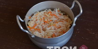 Шаг 8: рагу с квашеной капустой