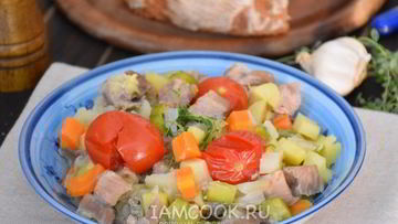 Рецепт Рагу с телятиной по-средиземноморски