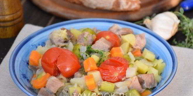 Рецепт рагу с телятиной по-средиземноморски