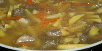 Шаг 4: рагу со свининой, говядиной, картофелем и репой