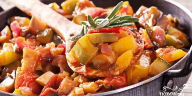 Рецепт Рататуя с мясом и картошкой
