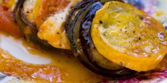 Рецепт рататуя с сыром