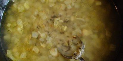 Шаг 2: итальянского ризотто с маринованными грибами и сыром джюгас