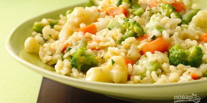 Рецепт овощного ризотто