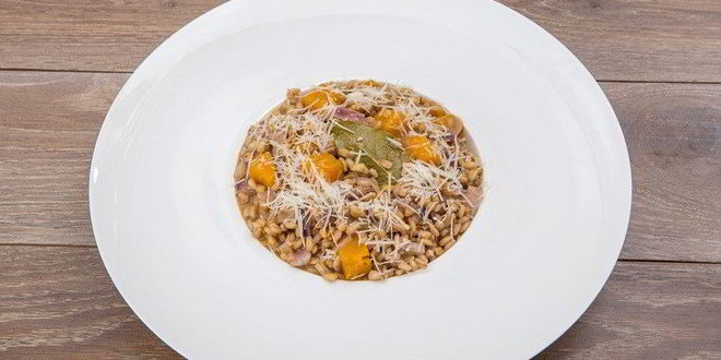 Рецепт перлового ризотто с тыквой