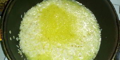 Шаг 4: ризотто и золотая курочка