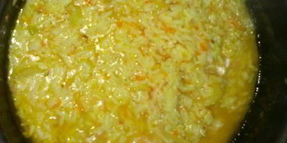 Шаг 6: ризотто и золотая курочка