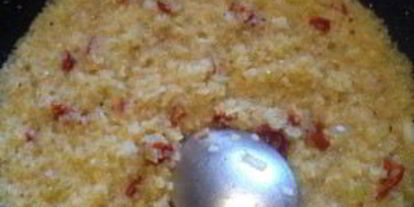 Шаг 5: ризотто из булгура с рукколой