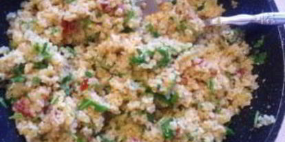 Шаг 7: ризотто из булгура с рукколой