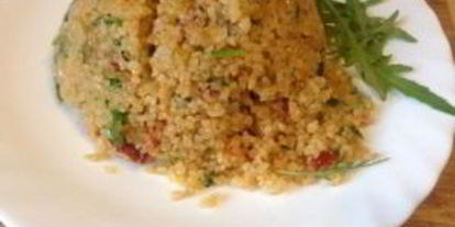 Шаг 8: ризотто из булгура с рукколой