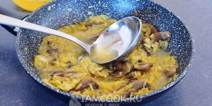 Шаг 8: ризотто из пасты орзо с грибами и горошком