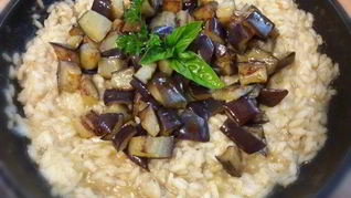 Рецепт Ризотто с баклажаном и лимоном