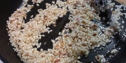 Шаг 3: ризотто с баклажаном и лимоном