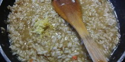 Шаг 6: ризотто с баклажаном и лимоном