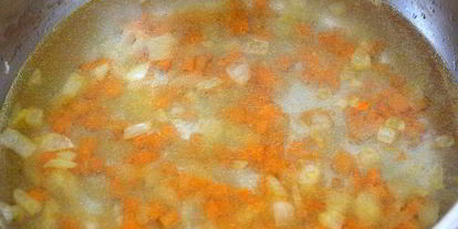 Шаг 1: ризотто с белой рыбой венере