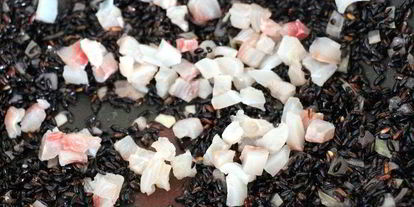 Шаг 5: ризотто с белой рыбой венере