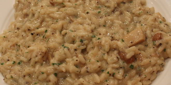 Рецепт Ризотто с белыми грибами и трюфельной пастой