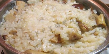 Шаг 15: ризотто с белыми грибами со сливками