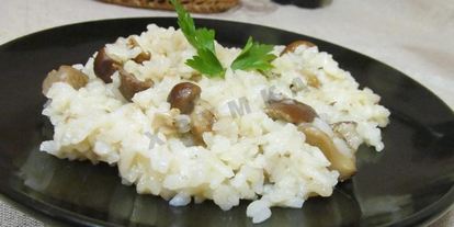 Шаг 16: ризотто с белыми грибами со сливками